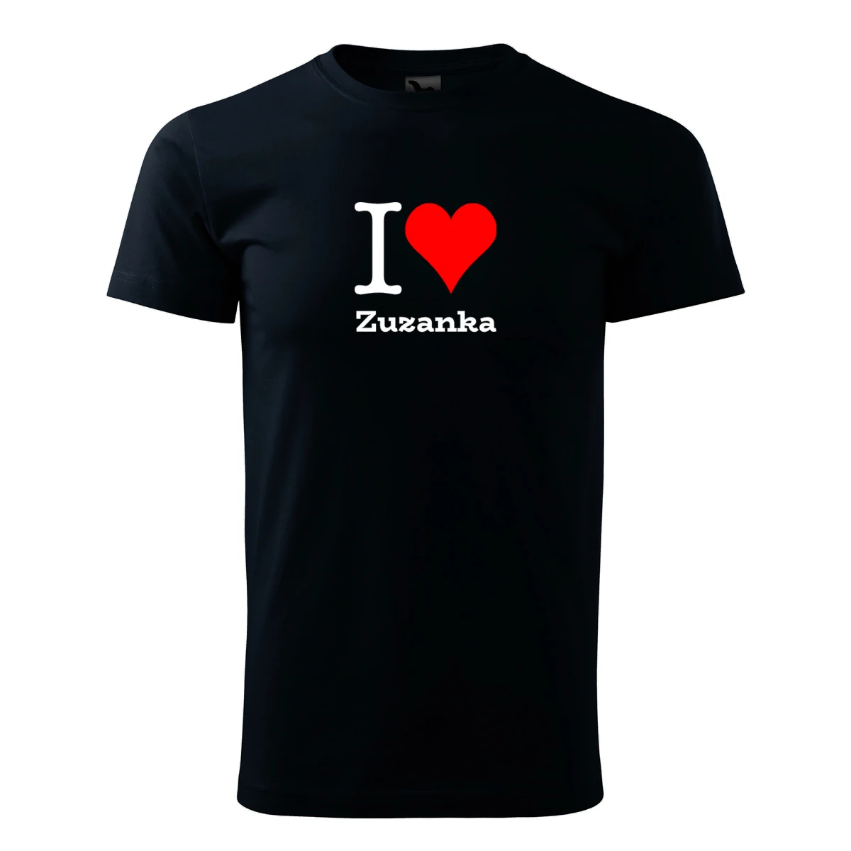 Tmavě modré tričko I love Zuzanka
