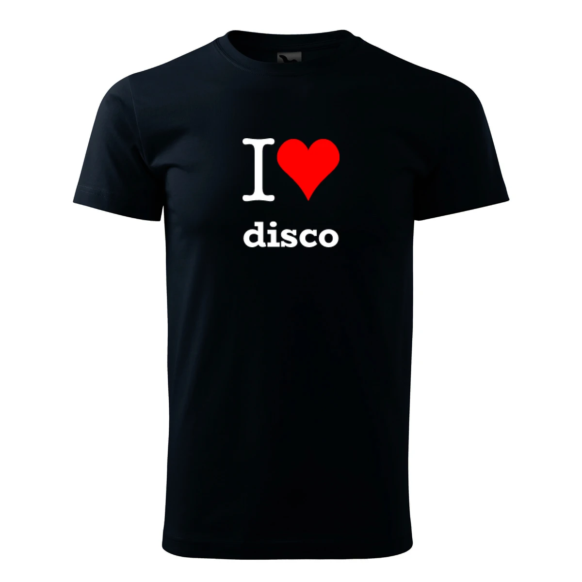 Tmavě modré tričko I love disco