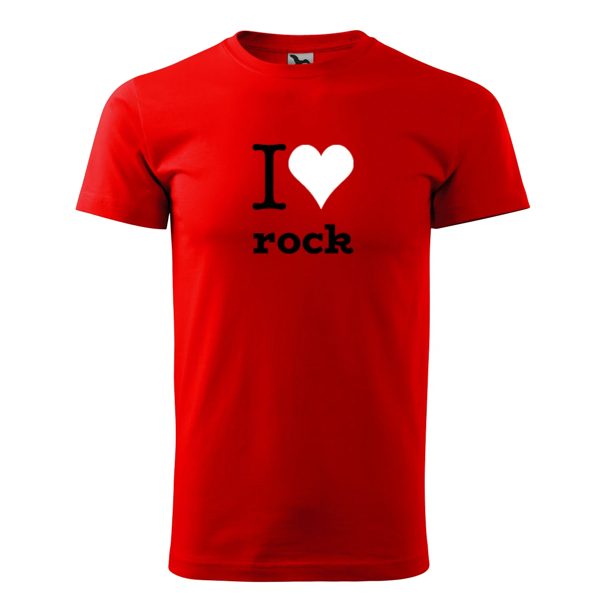 Červené tričko I love rock