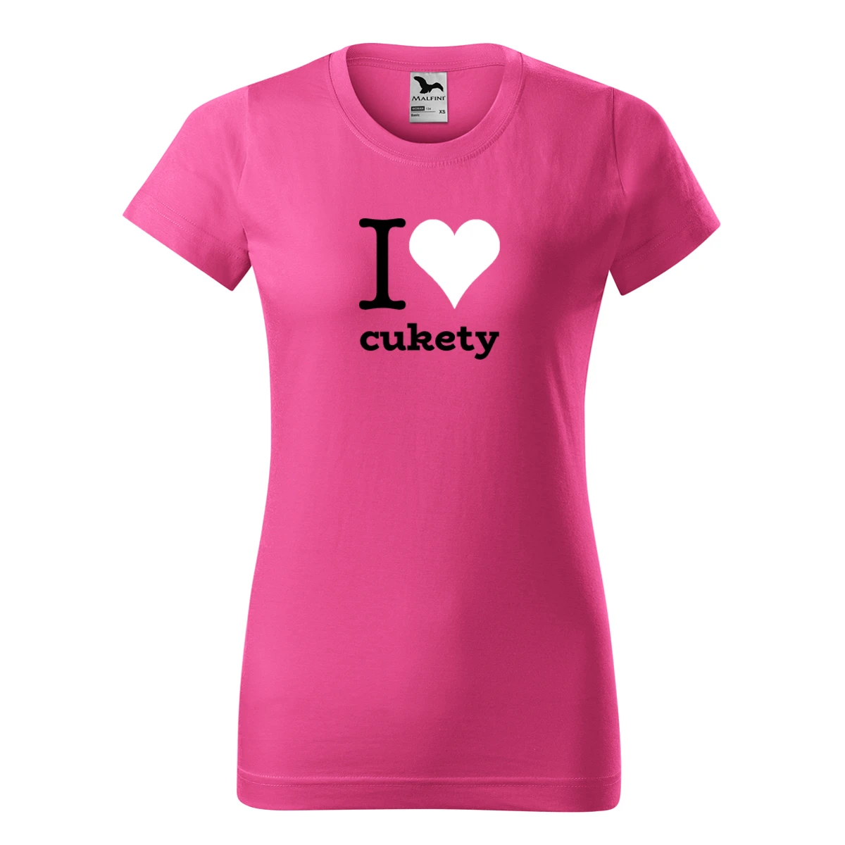 Purpurové dámské tričko I love cukety