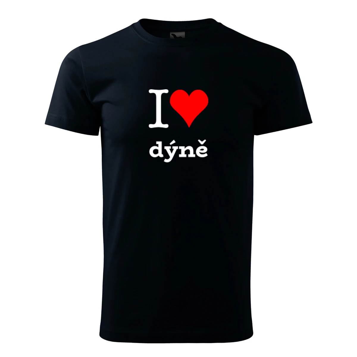 Tmavě modré dětské tričko I love dýně