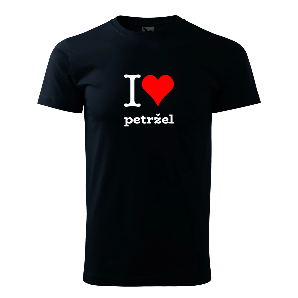 Tmavě modré dětské tričko I love petržel