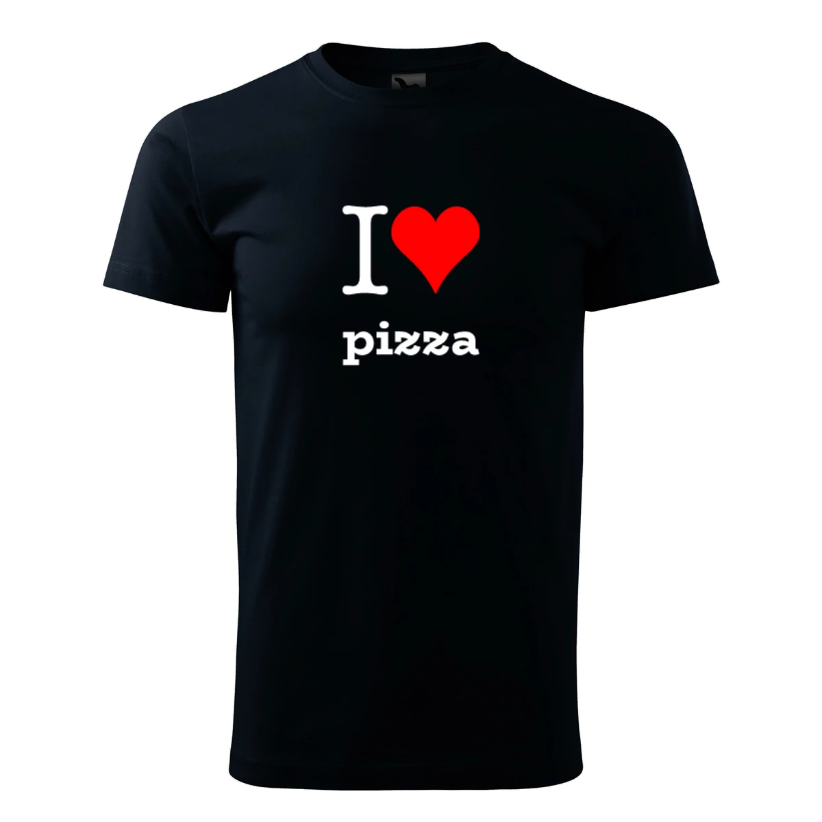 Tmavě modré dětské tričko I love pizza