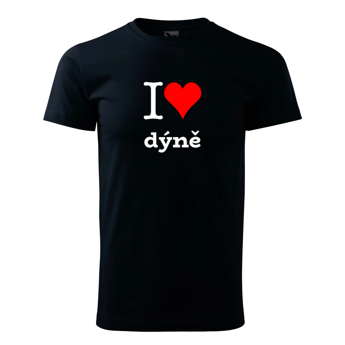 Tmavě modré tričko I love dýně