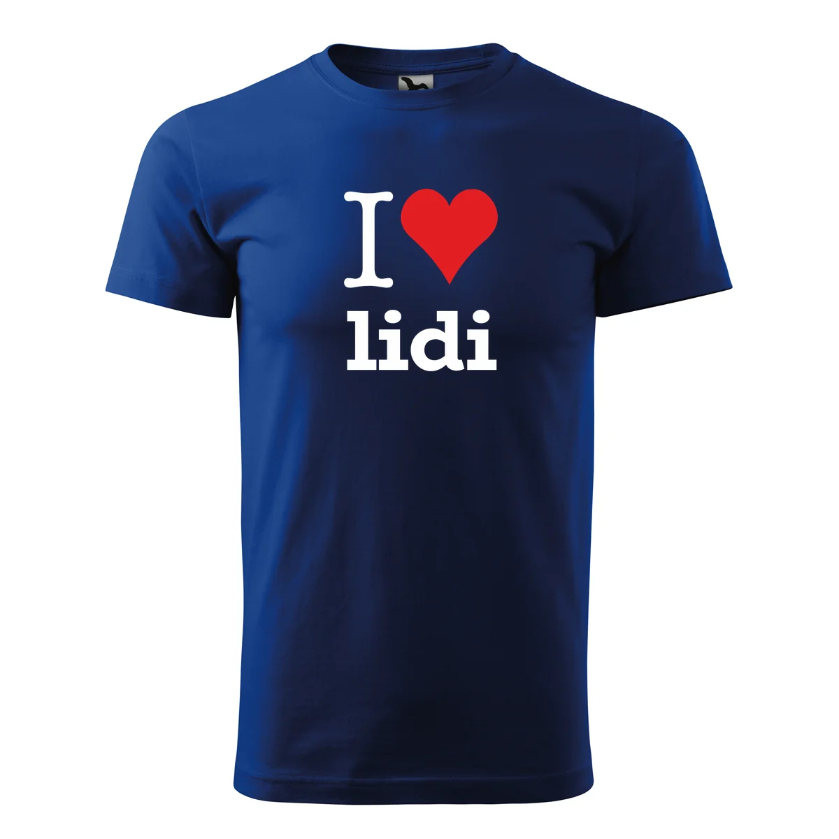 Modré tričko I love lidi