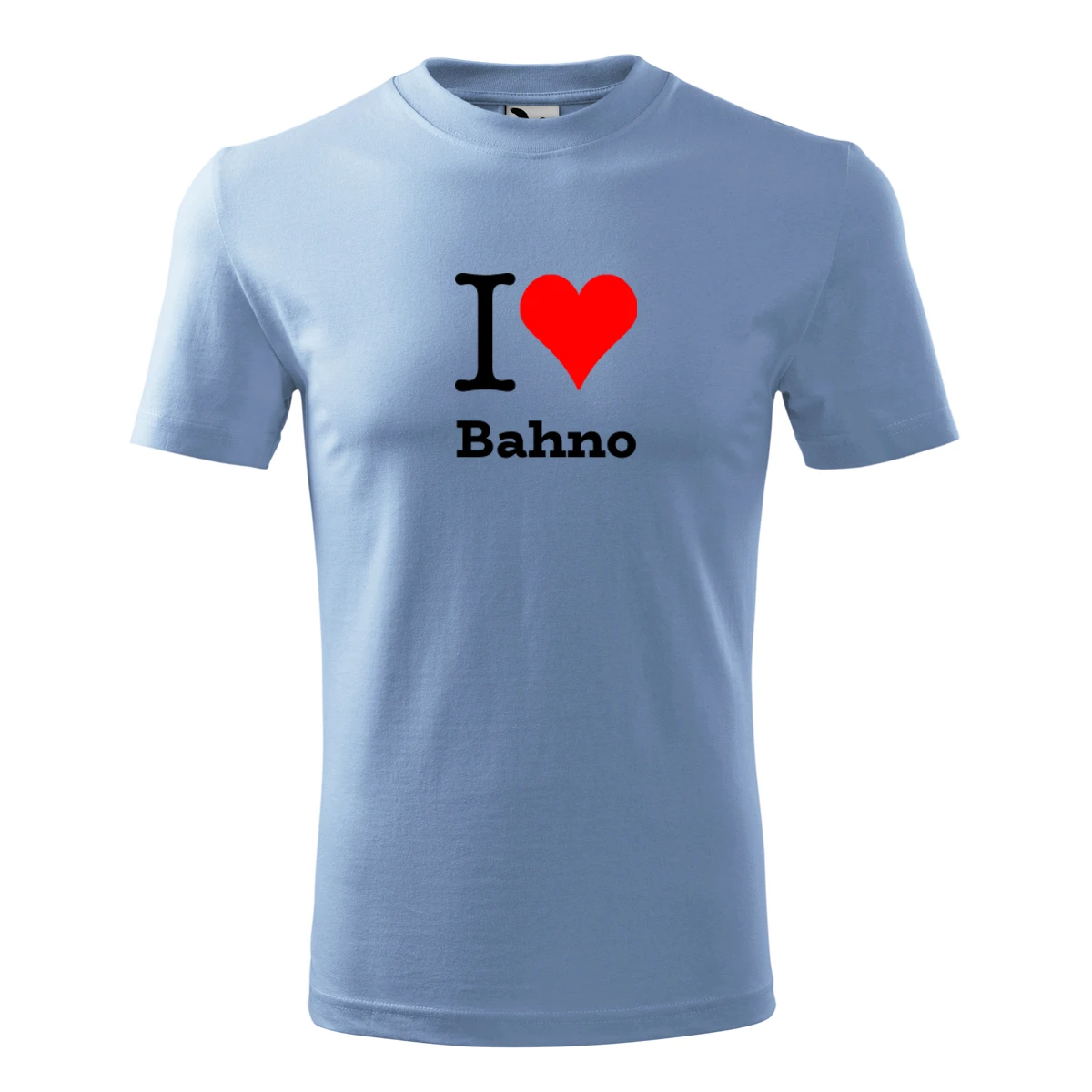 Světle modré dětské tričko I love Bahno