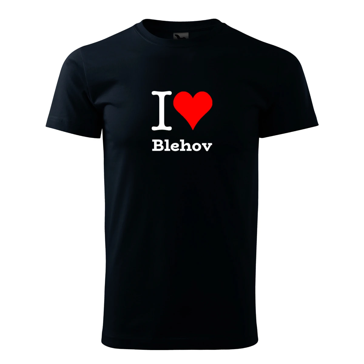 Tmavě modré dětské tričko I love Blehov