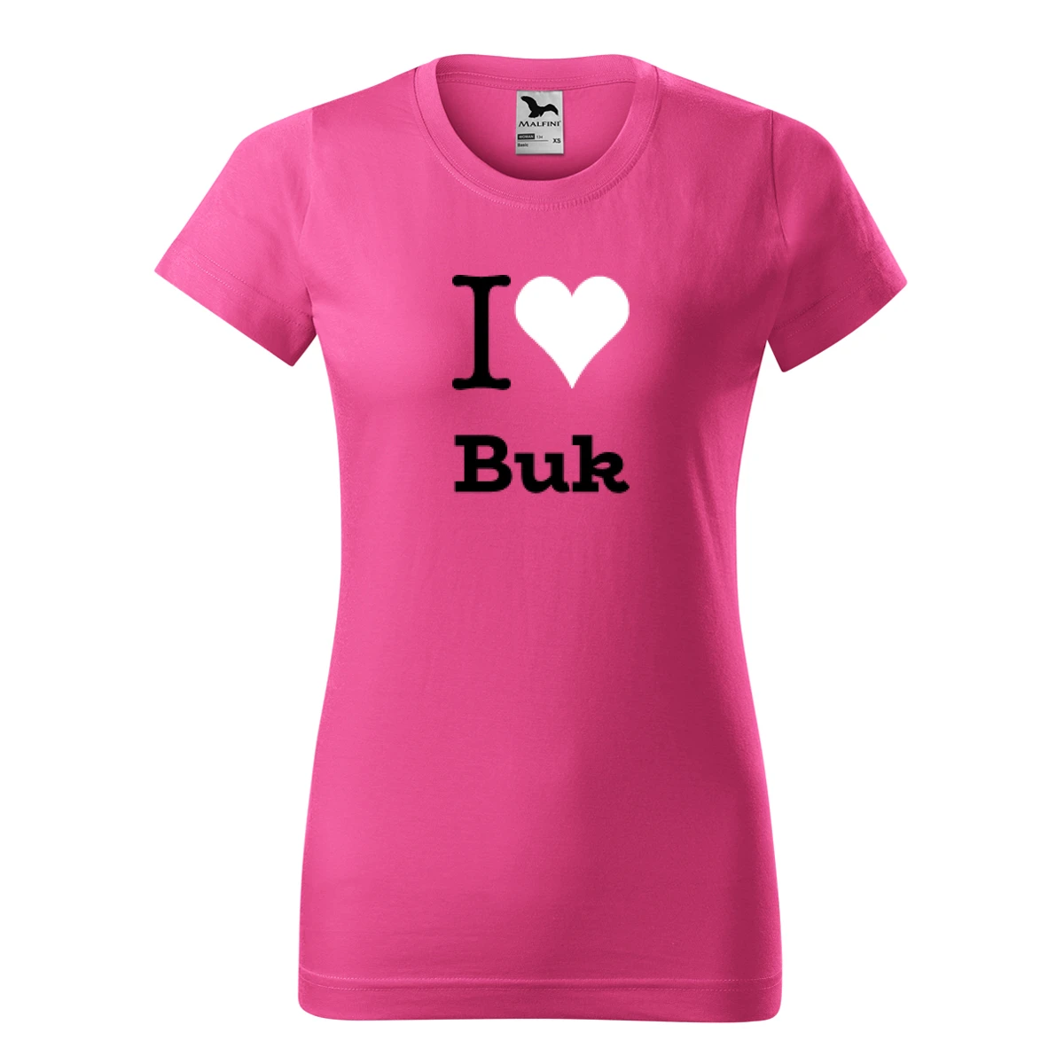 Purpurové dámské tričko I love Buk