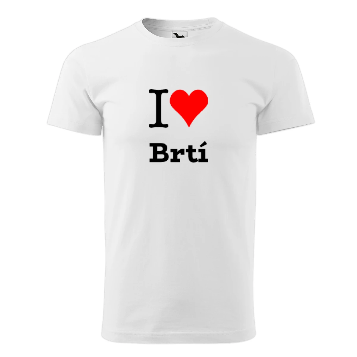 Bílé dětské tričko I love Brtí