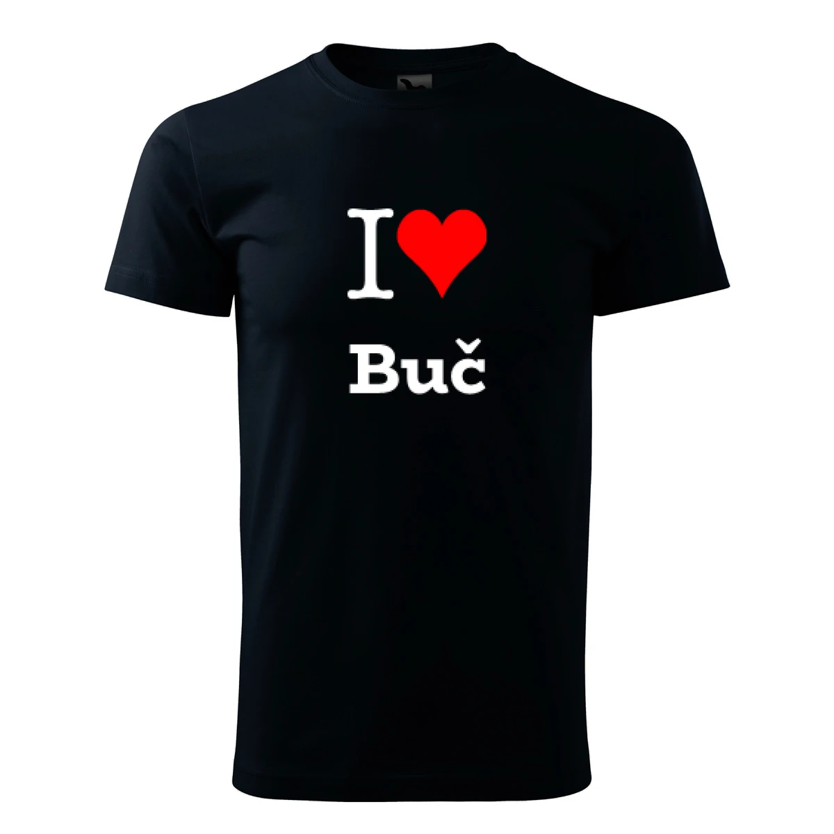 Tmavě modré dětské tričko I love Buč