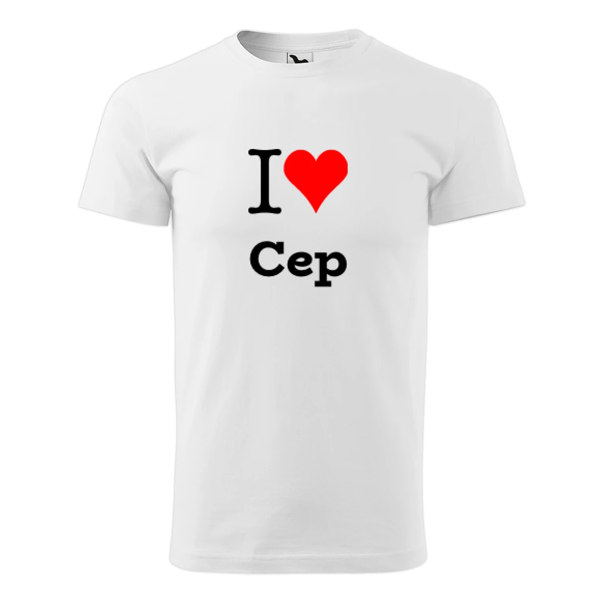 Bílé dětské tričko I love Cep