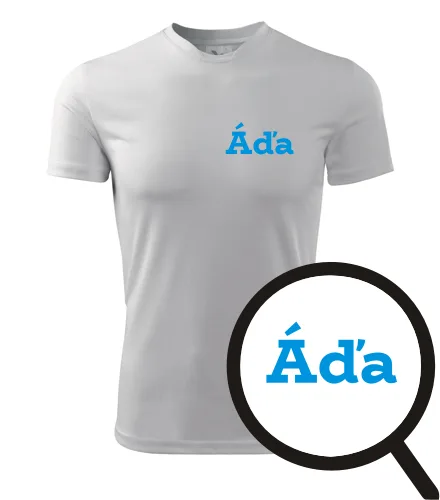 Bílé tričko Áďa