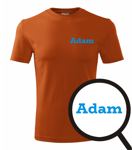 Oranžové tričko Adam