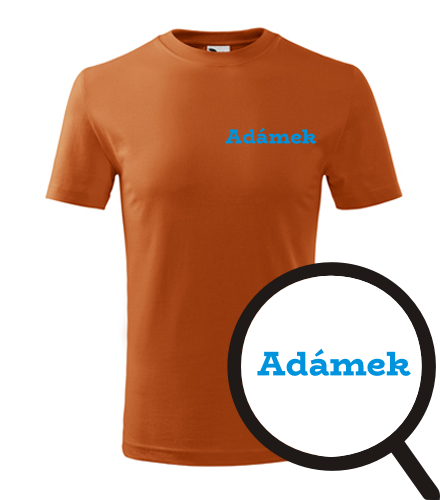 Oranžové dětské tričko Adámek