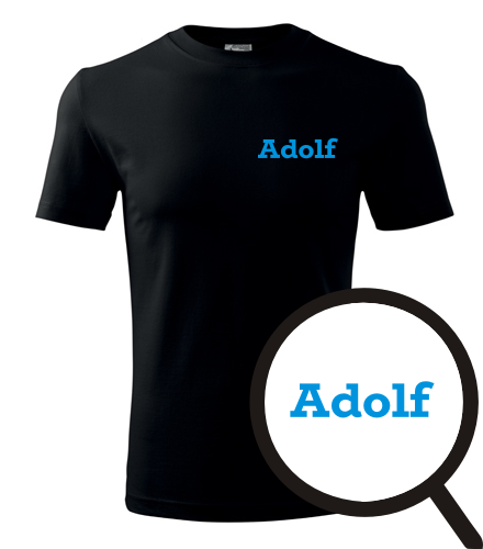 Černé tričko Adolf