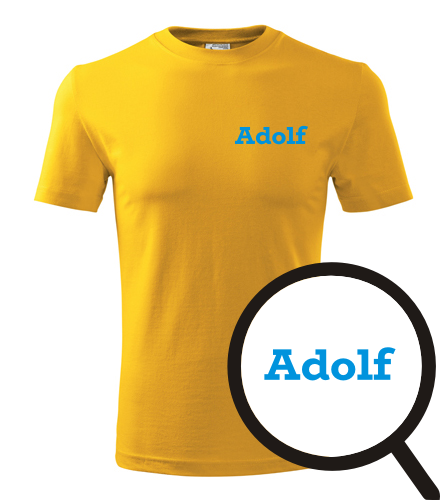 Žluté tričko Adolf