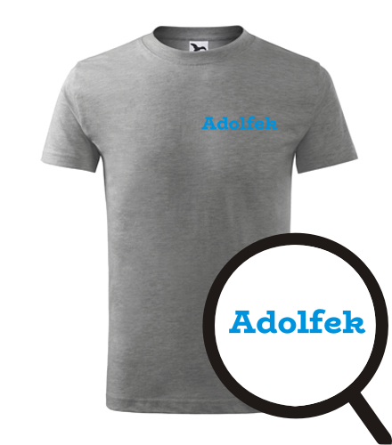 Šedé dětské tričko Adolfek