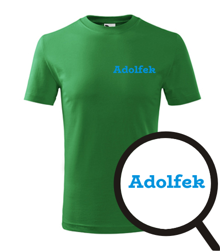 Zelené dětské tričko Adolfek