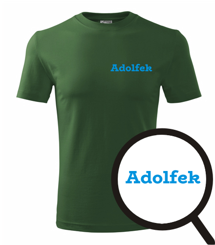 Lahvově zelené tričko Adolfek