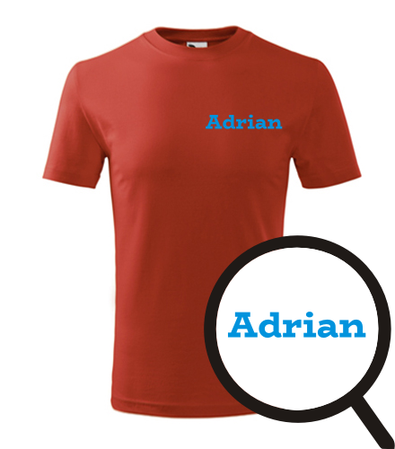 Červené dětské tričko Adrian