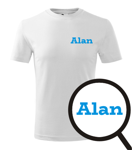 Bílé dětské tričko Alan