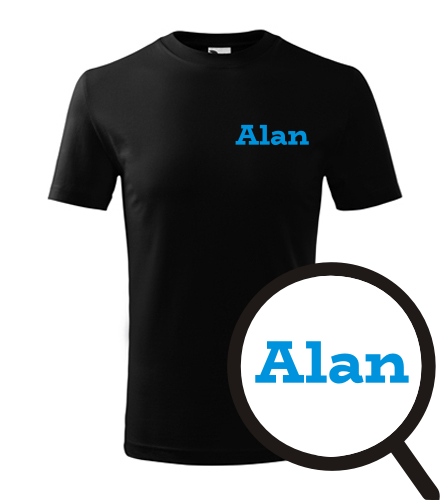 Černé dětské tričko Alan