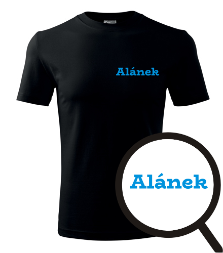 Černé tričko Alánek