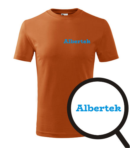 Oranžové dětské tričko Albertík