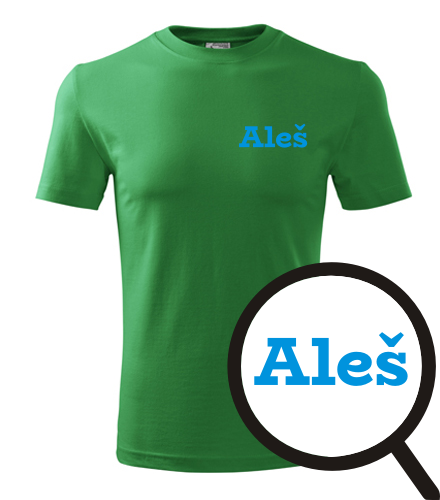 Zelené tričko Aleš