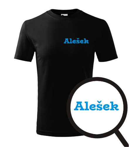 Černé dětské tričko Alešek