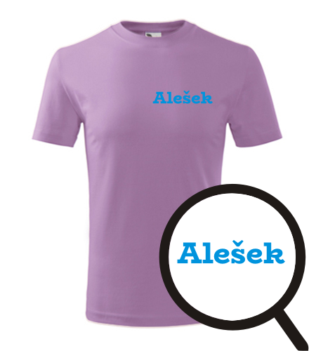 Fialové dětské tričko Alešek