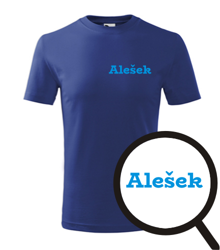 Modré dětské tričko Alešek