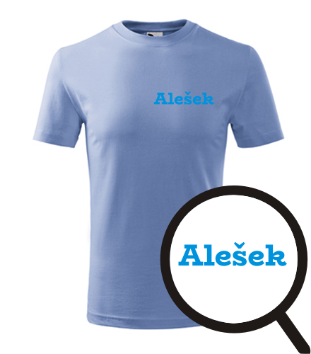 Světle modré dětské tričko Alešek