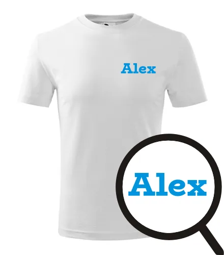 Bílé dětské tričko Alex