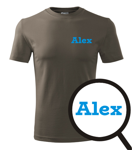 Tričko Alex - Trička se jménem na hrudi pánská