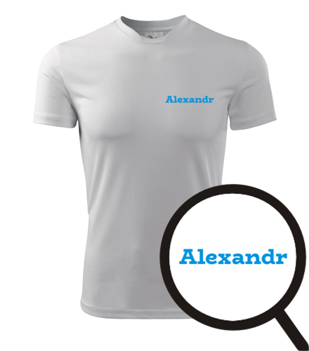 Bílé tričko Alexandr