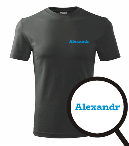 Grafitové tričko Alexandr