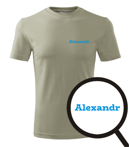 Khaki tričko Alexandr