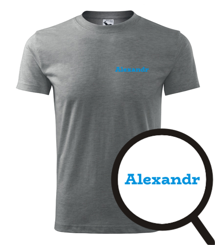 Šedé tričko Alexandr