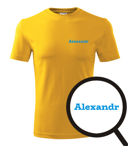 Žluté tričko Alexandr