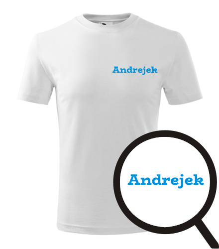 trička s potiskem Dětské tričko Andrejek