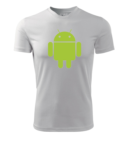 Bílé tričko s Androidem