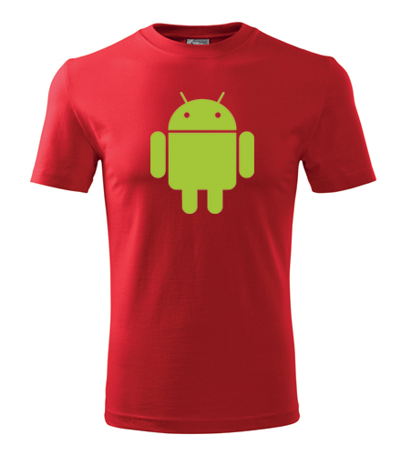 Červené tričko s Androidem