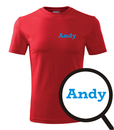 Červené tričko Andy