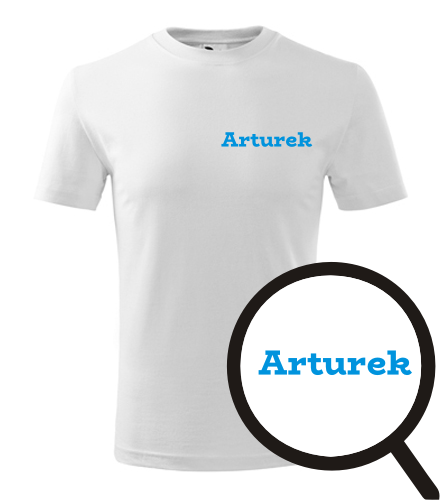 Bílé dětské tričko Arturek