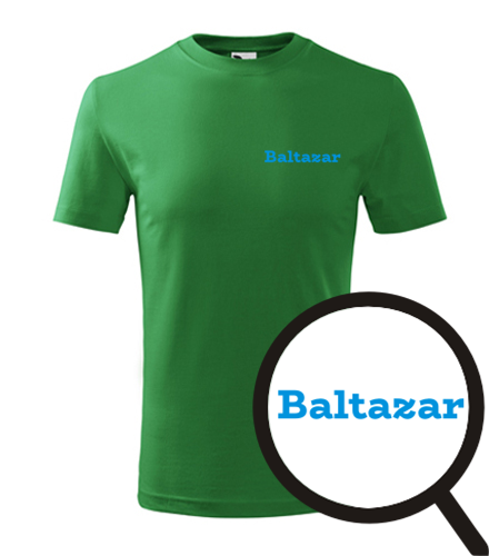 Zelené dětské tričko Baltazar