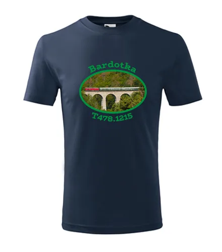 Tmavě modré dětské tričko s mašinkou Bardotka T478.1215