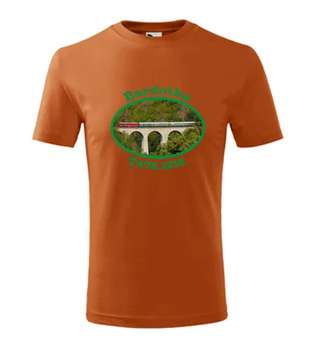 Oranžové dětské tričko s mašinkou Bardotka T478.1215