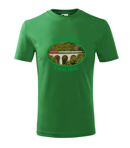 Zelené dětské tričko s mašinkou Bardotka T478.1215