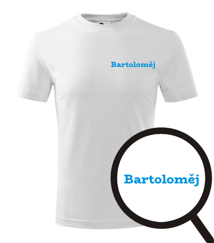 Bílé dětské tričko Bartoloměj
